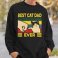 Mens Vintage Best Cat Dad Ever Bump Fit 240 Shirt Sweatshirt Gifts for Him