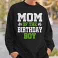 Mom Of The Birthday Boy Soccer Player Vintage Retro Sweatshirt Gifts for Him