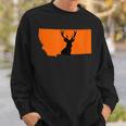 Montana Hunting Hunter Deer Elk Mt State Outdoor Archer Bow Sweatshirt Gifts for Him
