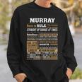 Murray Name Gift Murray Born To Rule Sweatshirt Gifts for Him