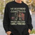 My Boyfriend Wears Combat Boots Proud Military Girlfriend T-Shirt Sweatshirt Gifts for Him
