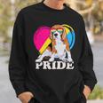 Pansexual Beagle Rainbow Heart Pride Lgbt Dog Lover 56 Beagle Dog Sweatshirt Gifts for Him