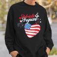 Patriotic And Pregnant 4Th Of July Pregnancy Announcement Sweatshirt Gifts for Him