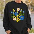 Peace In The Crest Of Ukraine Peace And Solidarity For Ukraine Sweatshirt Gifts for Him