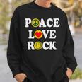 Peace Love Rock V4 Sweatshirt Gifts for Him