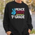 Peace Out 1St Grade Last Day Of School Teacher Girl Boy Sweatshirt Gifts for Him