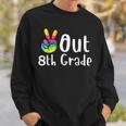 Peace Out 8Th Grade Tie Dye Graduation Class Of 2022 Virtual V2 Sweatshirt Gifts for Him
