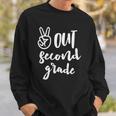 Peace Out Second Grade - Last Day Of School 2Nd Grad Sweatshirt Gifts for Him