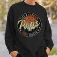 Pops Like A Grandpa Only Cooler Vintage Retro Fathers Day Sweatshirt Gifts for Him