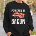 Powered By Bacon For Meat Lovers Keto Bacon Sweatshirt Gifts for Him