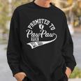 Promoted To Pawpaw Again 2022 Cute New Daddy For Men Sweatshirt Gifts for Him
