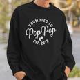 Promoted To Poppop 2022 For First Time Fathers New Dad Sweatshirt Gifts for Him