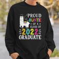 Proud Auntie Of A 2022 Graduate Funny Llama Aunt Sweatshirt Gifts for Him