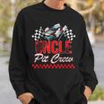 Race Car Birthday Party Racing Family Uncle Pit Crew Sweatshirt Gifts for Him