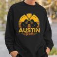 Retro Austin Texas Guitar Texas Sweatshirt Gifts for Him