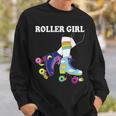 Roller Girl Vintage Seventies 70S Cool Retro Skates Skating Sweatshirt Gifts for Him