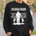 Seanathair Grandpa Gift Seanathair Best Friend Best Partner In Crime Sweatshirt Gifts for Him