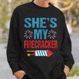 Shes My Firecracker His And Hers 4Th July Couples Sweatshirt Gifts for Him