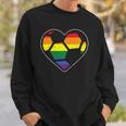Soccer Heart Sport Lgbtq Rainbow Gay Pride Ally Men Women Sweatshirt Gifts for Him