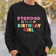Stepdad Of The Birthday Girl Funny Donut Birthday Sweatshirt Gifts for Him