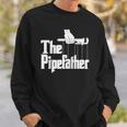 The Pipefather - Funny Plumber Plumbing Handyman Pipe Fitter Raglan Baseball Tee Sweatshirt Gifts for Him