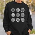 Tree Trunk Pattern Tree Forest Growth Rings Sweatshirt Gifts for Him