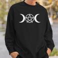 Triple Moon Goddess Wicca Pentacle Sweatshirt Gifts for Him