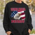 Ultra Maga Patriot American Eagle Us Flag Sweatshirt Gifts for Him