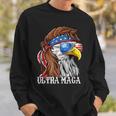 Ultra Maga Trump Sunglasses Eagle Head Usa Flag Bandana Sweatshirt Gifts for Him