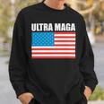 Ultra Maga Us Flag Sweatshirt Gifts for Him