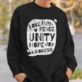Unity Day Orange Peace Love Spread Kindness Gift Sweatshirt Gifts for Him