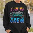Vacation Cousin Crew Beach Cruise Sunglasses Family Vacation Sweatshirt Gifts for Him