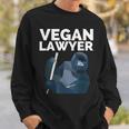 Vegan Lawyer Funny Cute Gorilla Plant-Based Sweatshirt Gifts for Him