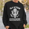 Veteran Patriotic Im A Veteran Mi Catch Of Enlistment Veterans Day Mi Catch Of Enlistment Proud Vetnavy Soldier Army Military Sweatshirt Gifts for Him