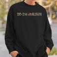 Vintage Dd-214 Alumni Retired Military Veteran Us Flag Sweatshirt Gifts for Him