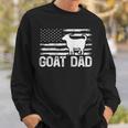 Vintage Goat Dad Retro American Flag Goat 4Th Of July Sweatshirt Gifts for Him