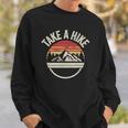Vintage Retro Take A Hike Hiker Outdoors Camping Sweatshirt Gifts for Him