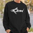 Vintage Shark Silhouette Hammerhead Shark Tiger Shark Heart 158 Trending Shirt Sweatshirt Gifts for Him