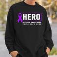 Vitiligo Awareness Hero - Purple Vitiligo Awareness Sweatshirt Gifts for Him