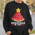 Watermelon Christmas Tree Christmas In July Summer Vacation V2 Sweatshirt Gifts for Him