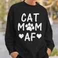 Womens Funny Cat Cat Mom Af Women Love Cats Kittens Gift Sweatshirt Gifts for Him