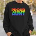 Womens Lgbtq Family Aunt Gay Pride Ally Lgbt Proud Aunt Sweatshirt Gifts for Him