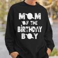 Womens Mom Of The Birthday Astronaut Boy And Girl Space Theme Sweatshirt Gifts for Him