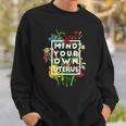 Womens My Body Choice Mind Your Own Uterus Floral My Uterus Sweatshirt Gifts for Him