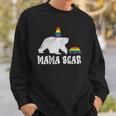 Womens Vintage Mama Bear Pride Mother Teens Mom Lesbian Gay Lgbtq Sweatshirt Gifts for Him