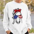 4Th Of July Patriotic Horse American Flag Sunglasses Sweatshirt Gifts for Him