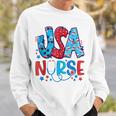 4Th Of July Usa Nursery American Nurse 2022 Patriotic Nurse Sweatshirt Gifts for Him