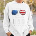 All American Dad Usa Flag Sunglasses 4Th Of July Dad Sweatshirt Gifts for Him