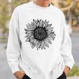 Be Kind Sunflower Minimalistic Flower Plant Artwork Sweatshirt Gifts for Him