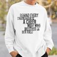 Behind Every Cheerleader - Mom That Believed - Proud Cheer Sweatshirt Gifts for Him
